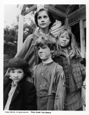 Christy promo photo with children