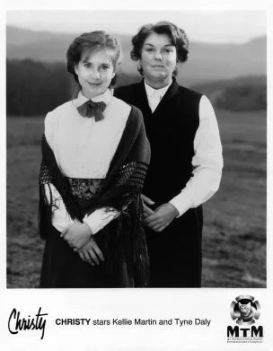 Kellie Martin and Tyne Daly in Christy promo photo