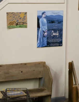 A promotional movie poster of Christy at the Museum of Appalachia