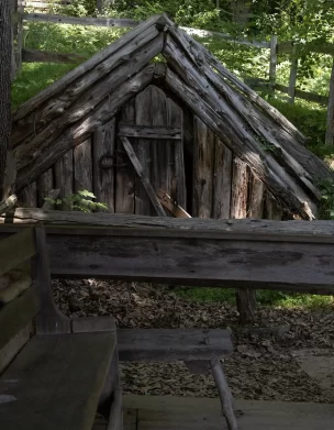 Underground dairy at the Museum of Appalachia