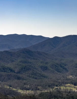 Smoky Mountains from Townsend, TN in the Fall