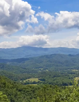 The Great Smoky Mountains from Townsend, TN in the Spring