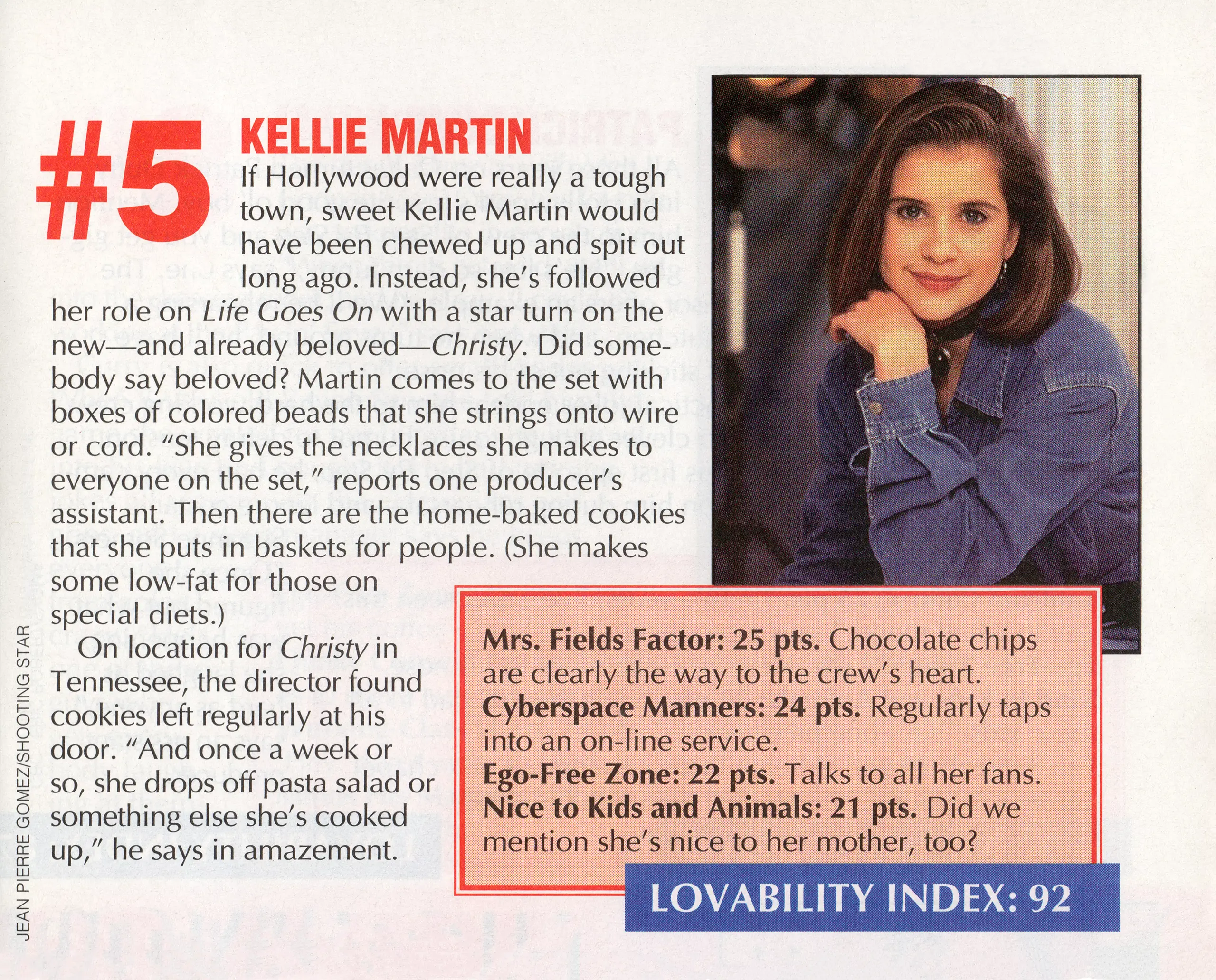 Kellie Martin in TV Guide (1994)