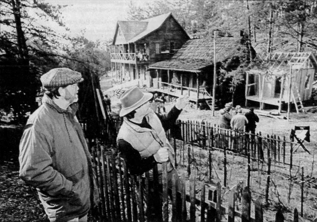 Bill Creber and Ernie Bishop on location in Townsend, TN